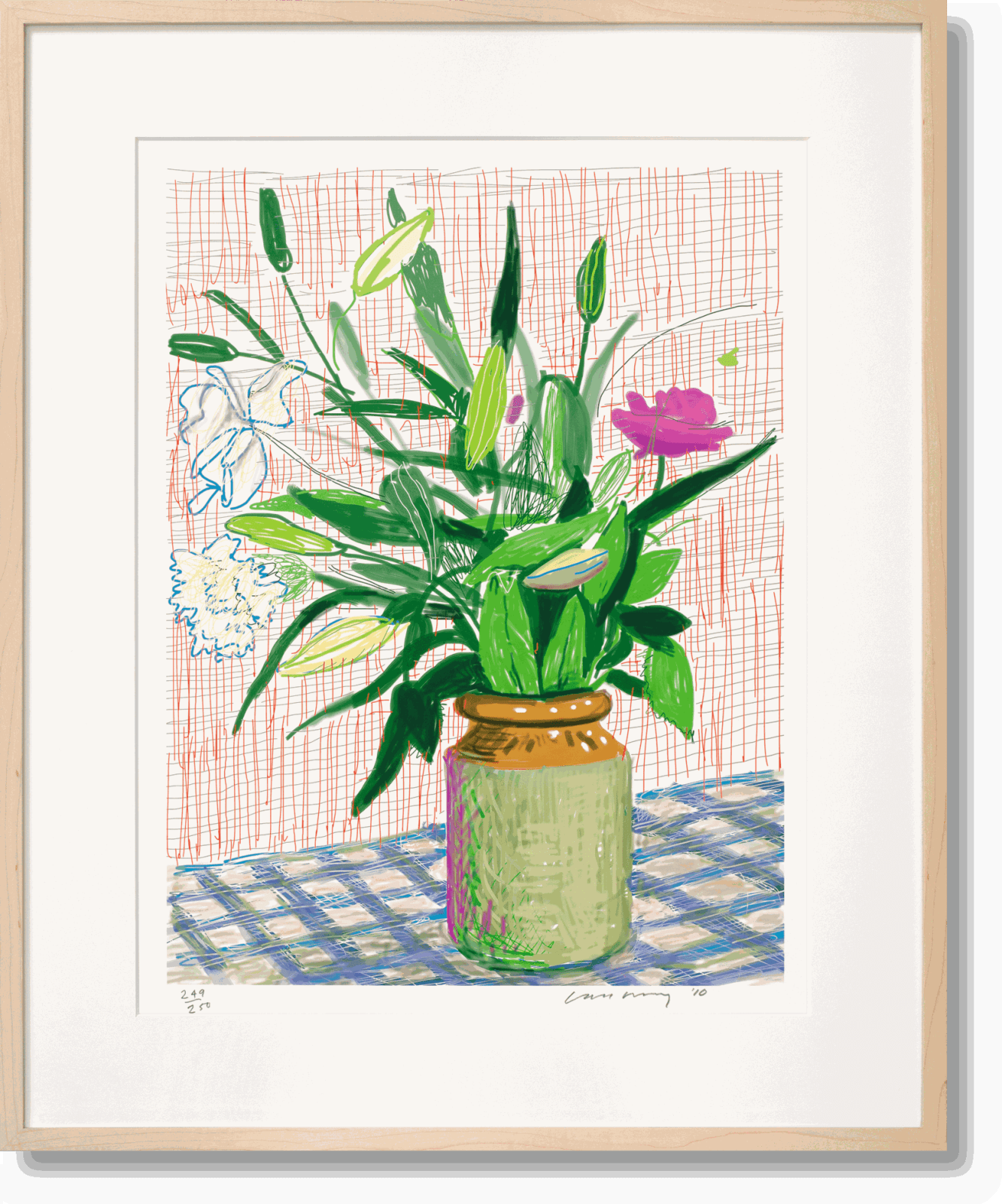 David Hockney, A Bigger Book. Art Edition D, iPad 516, 2016