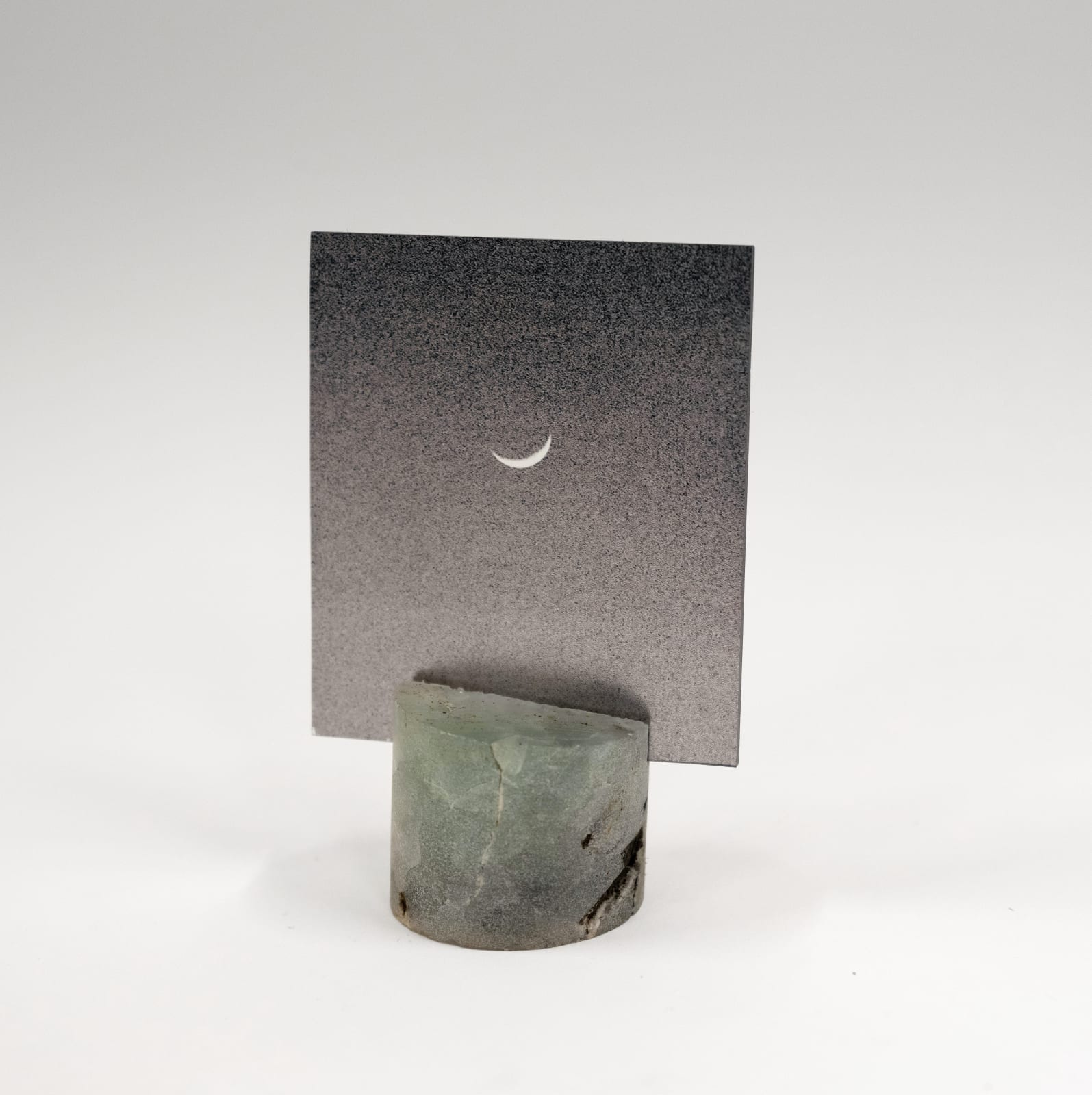 Katie Shapiro, Black Crescent in Fluorite, 2025