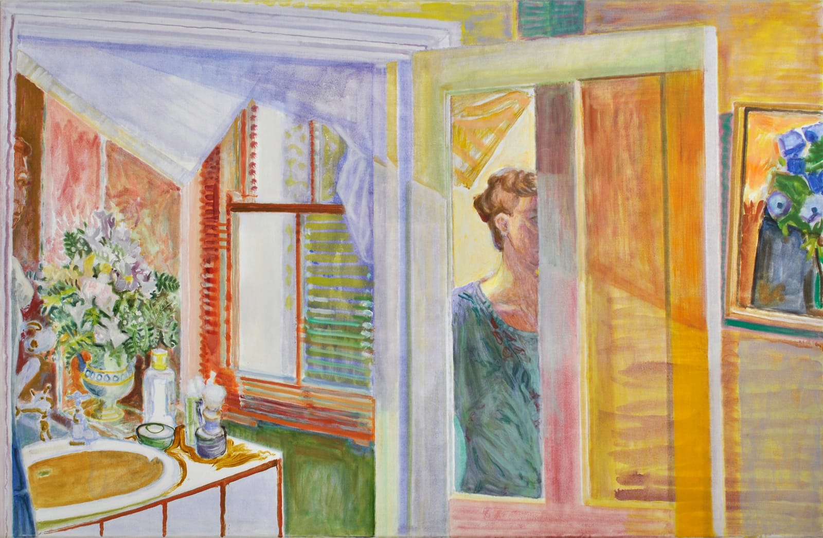 Marilyn Hallam, Woman Looking at a Painting II, 1991