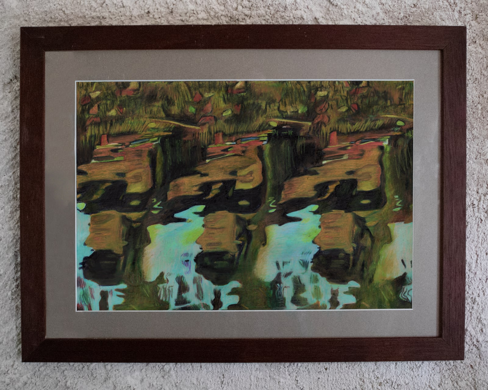 Will Maddrell, Rhythms of Production and Rest; Command, Copy, Paste (Study for a Painting), 2024