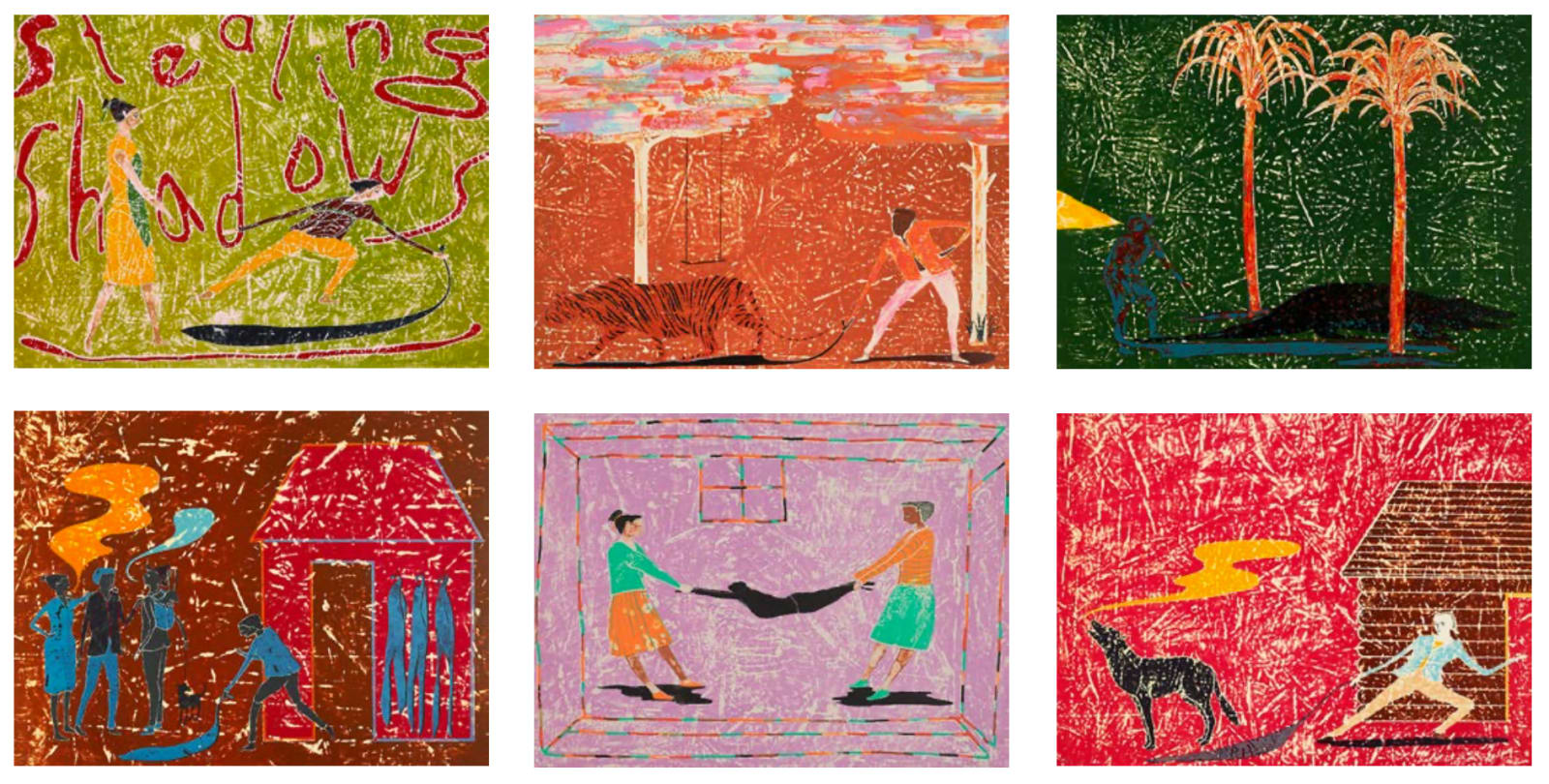 Stephen Chambers, Stealing Shadows Series (Sisters), 2018