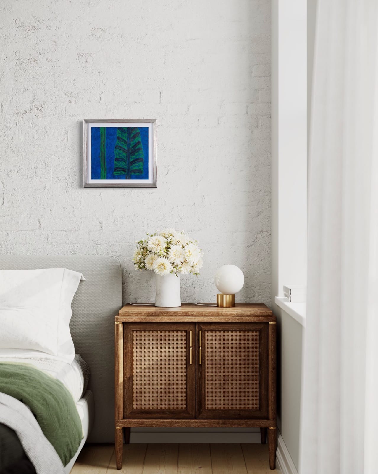 William Crozier, Untitled (green/blue trees), 2010