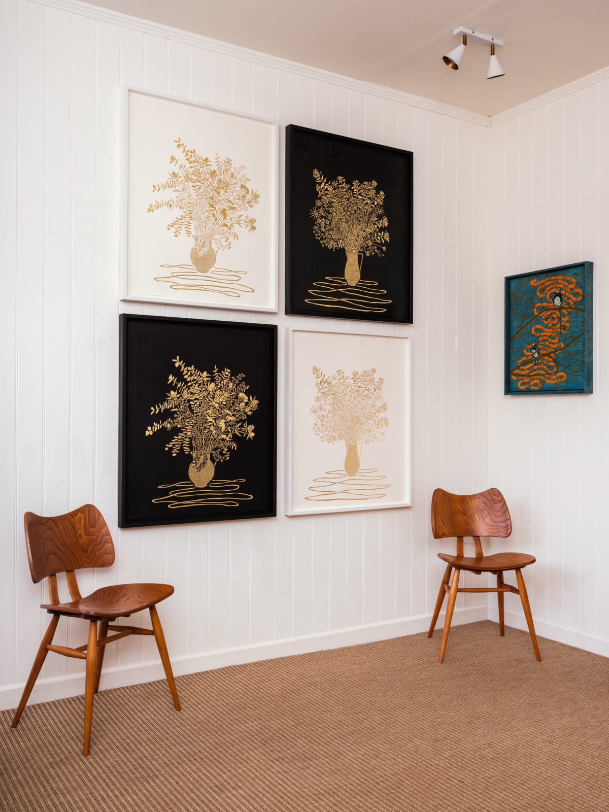 Stephen Chambers, Aurelian Flowers Set of Four, 2023