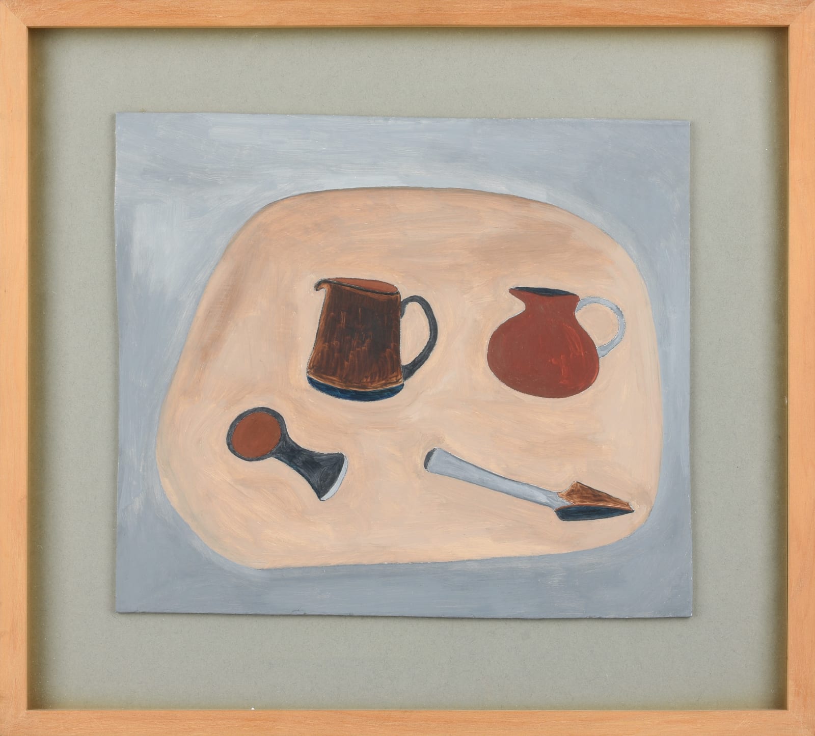 Rachel Nicholson, Composition in Brown & Grey, 1979