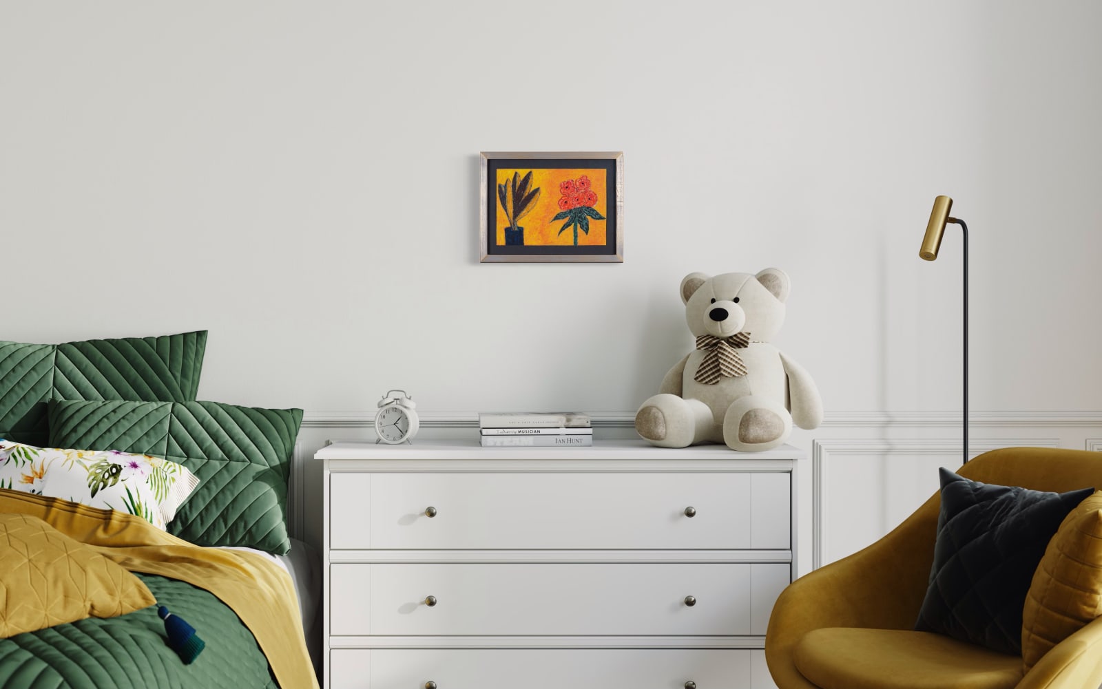 William Crozier, Untitled (red flowers), 2011