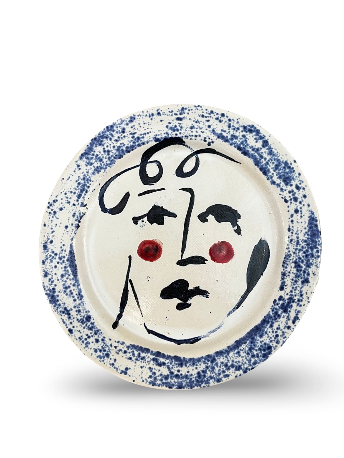 Gavin Houghton, Face Plate Blue Splatter