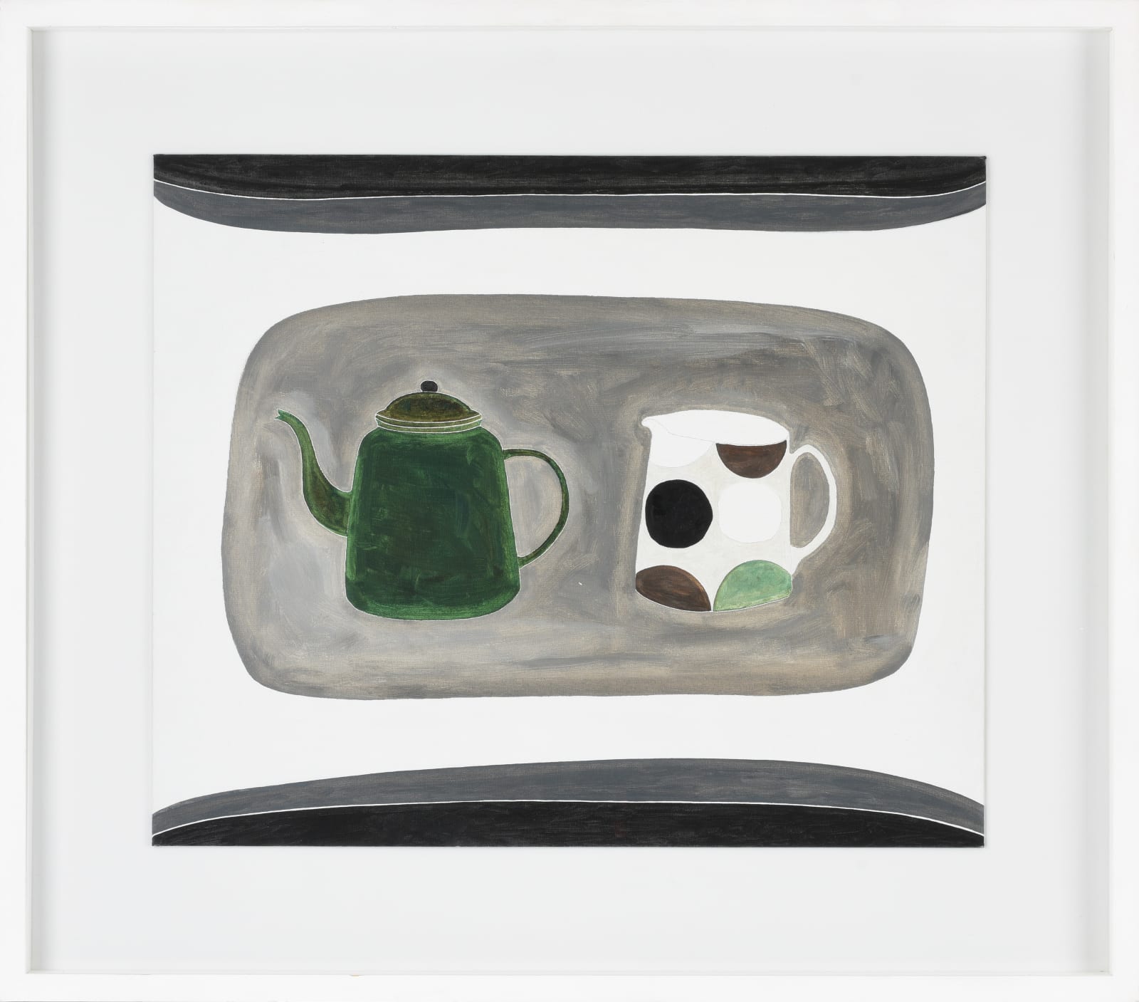 Rachel Nicholson, Green Teapot with Julia's Jug, 2005/6