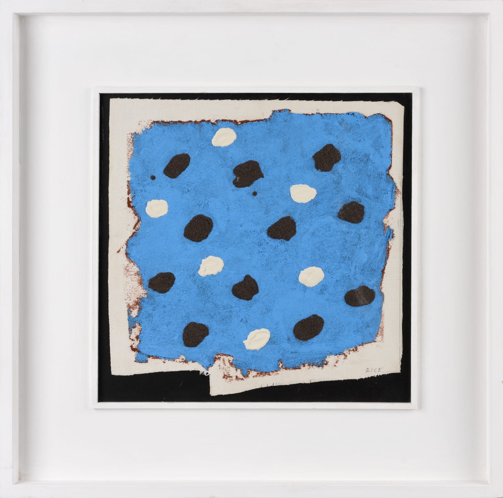 Brian Rice, Grit on Blue, 2008