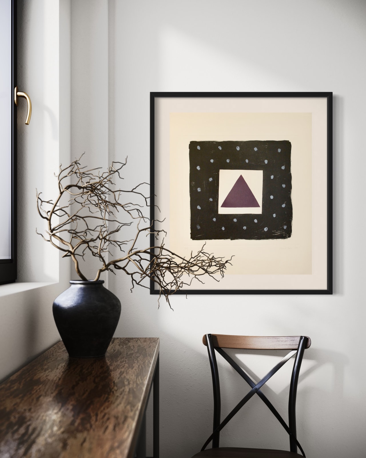 Breon O'Casey, Purple Triangle, 2001