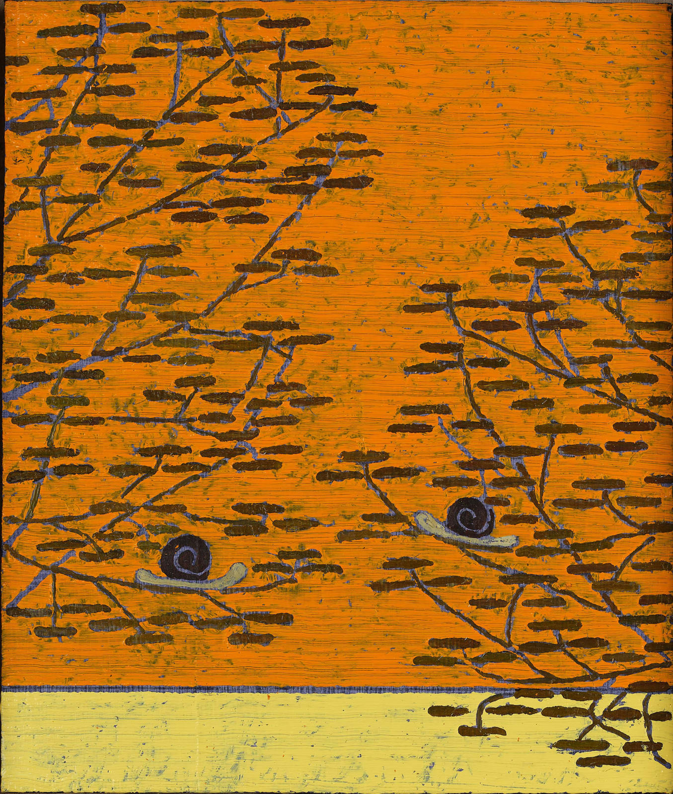 Stephen Chambers, Snail Love (Catalani 10) - Ochre, 2020