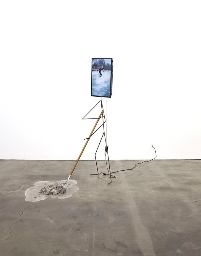 Laure Prouvost, Metal Man - Cleaning the Floor, 2017