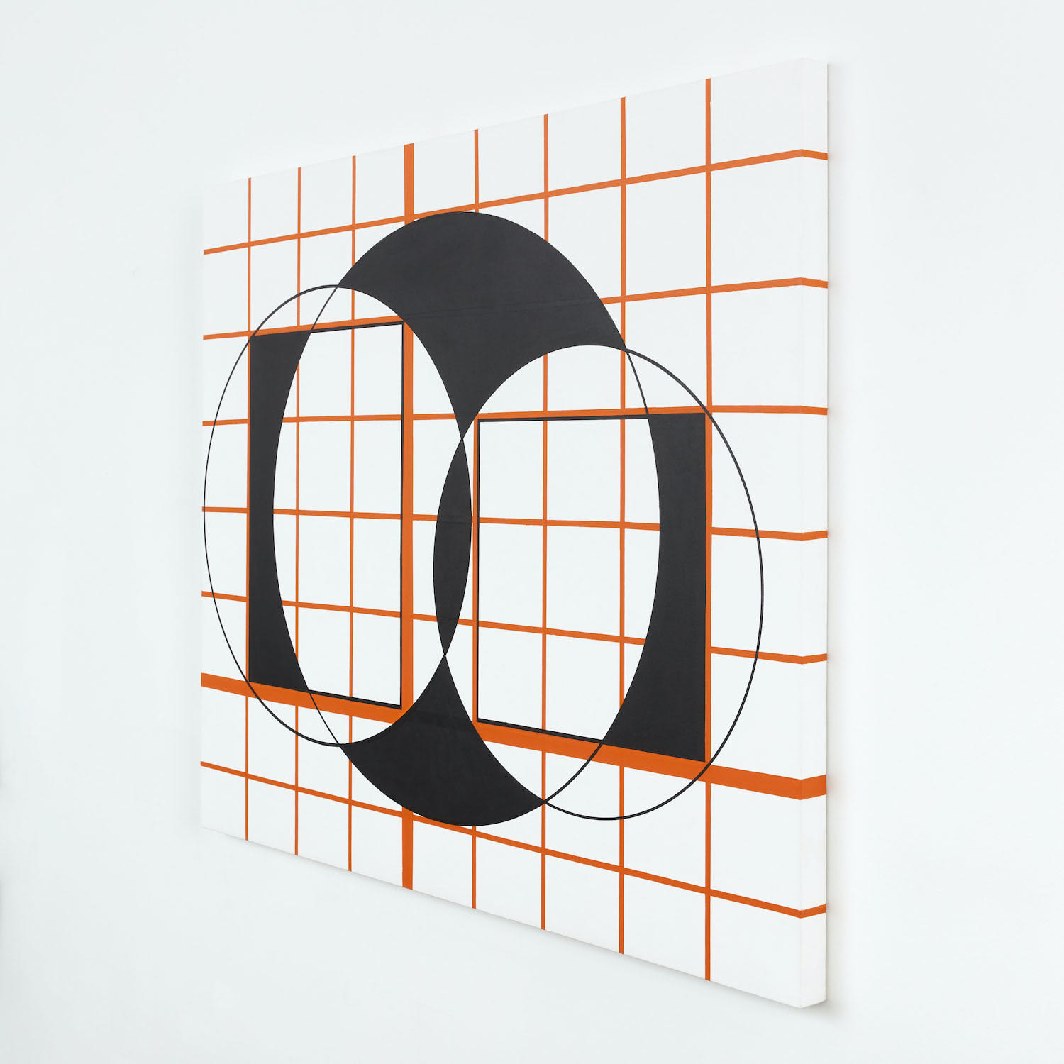 Channa Horwitz, Language Series — 3 Circles and 2 Squares, 2005