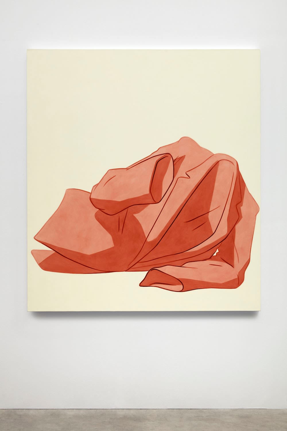 Ivy Haldeman, One Suit, Leaning on Sleeve, Cuff Reaches Out (Red), 2020