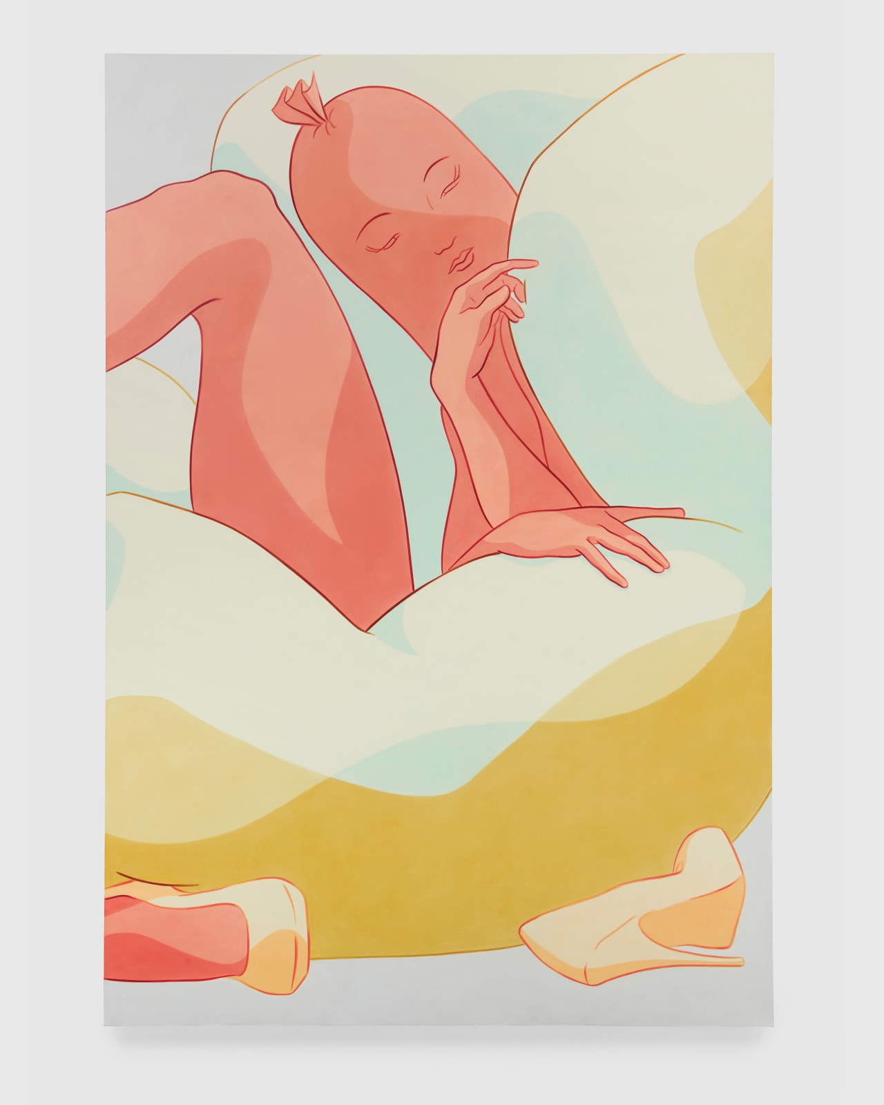 Ivy Haldeman, Two Figure, Hand to Mouth, Fingers Curl, Toes Press Against Shin, End to End, Glance Back, 2023