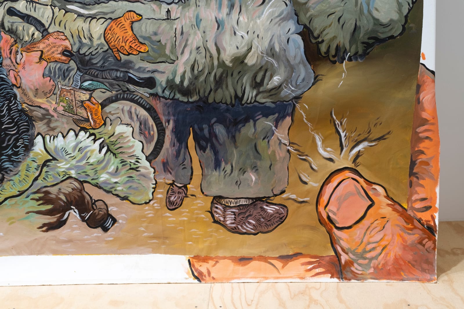 Ali Eyal, Paper, pen, map in a pocket and, 2023