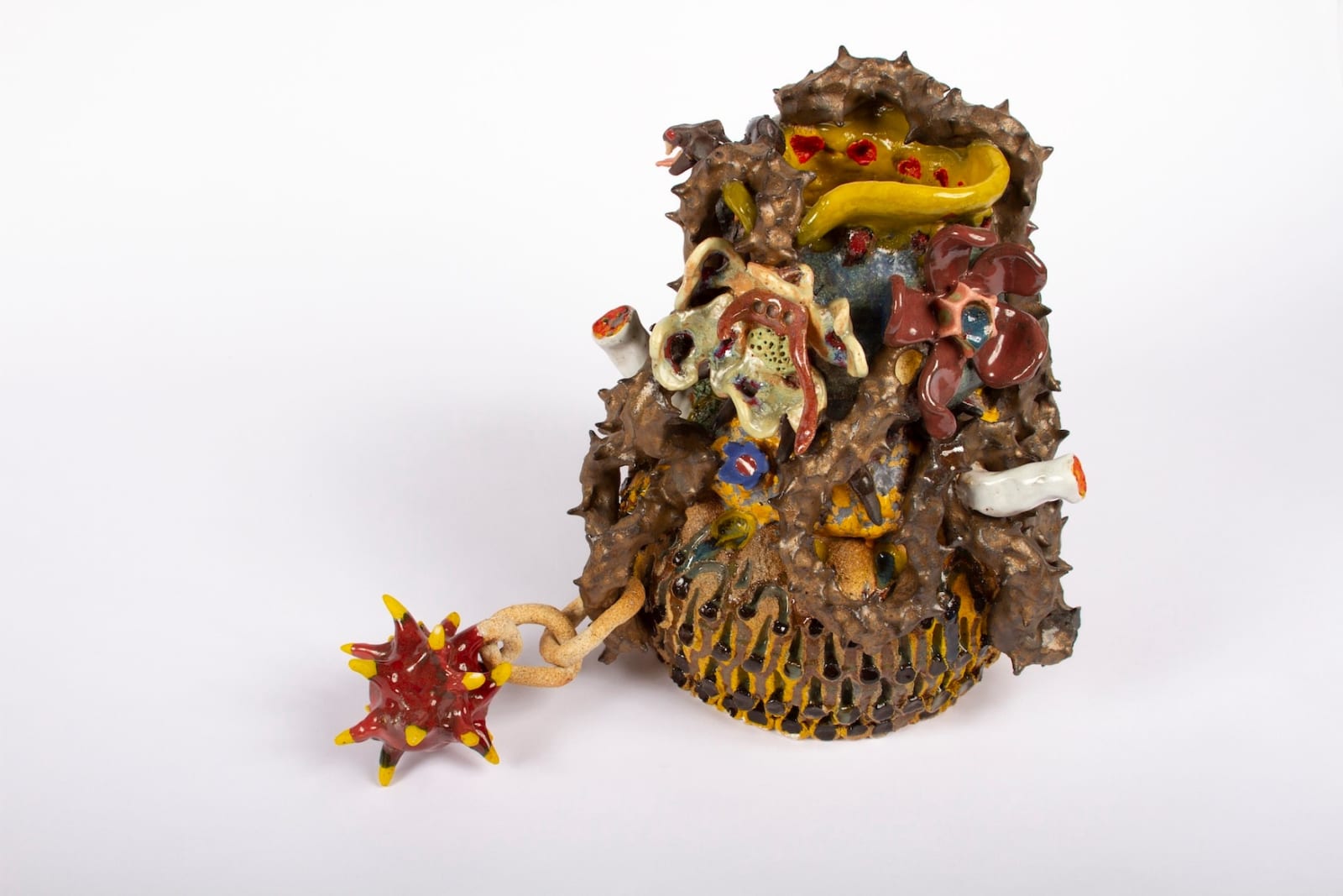 Sharif Farrag, Mauve Spikeball Jar, 2019