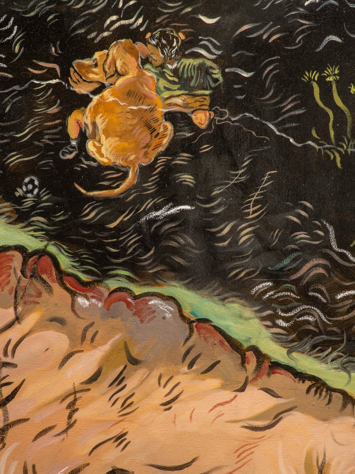 Ali Eyal, Three heads walking between towns, and, 2022