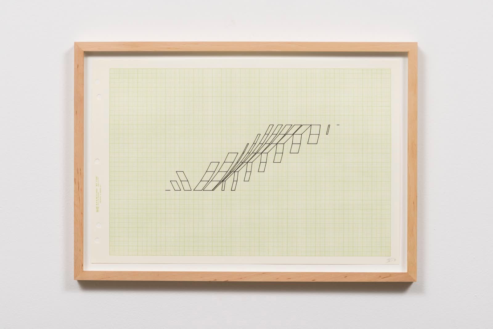 Channa Horwitz, Variation and Inversion on a Rhythm Series IV – through IV (14 drawings), 1975 / 1976