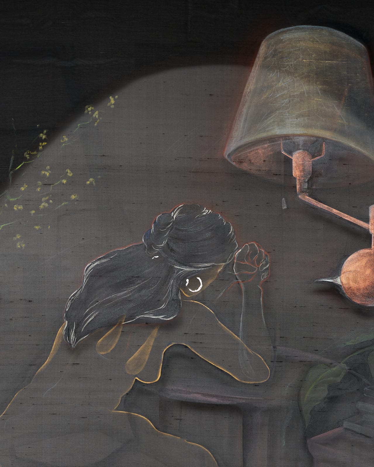 Joeun Kim Aatchim, Blessed to be Bruised; Self Portrait as Fragrance of a Quince, (Winter in Seorae Maeul, Seoul), 2023