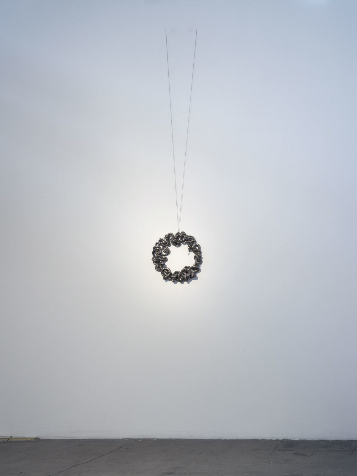 Kelly Akashi, Candle Wreath, 2016