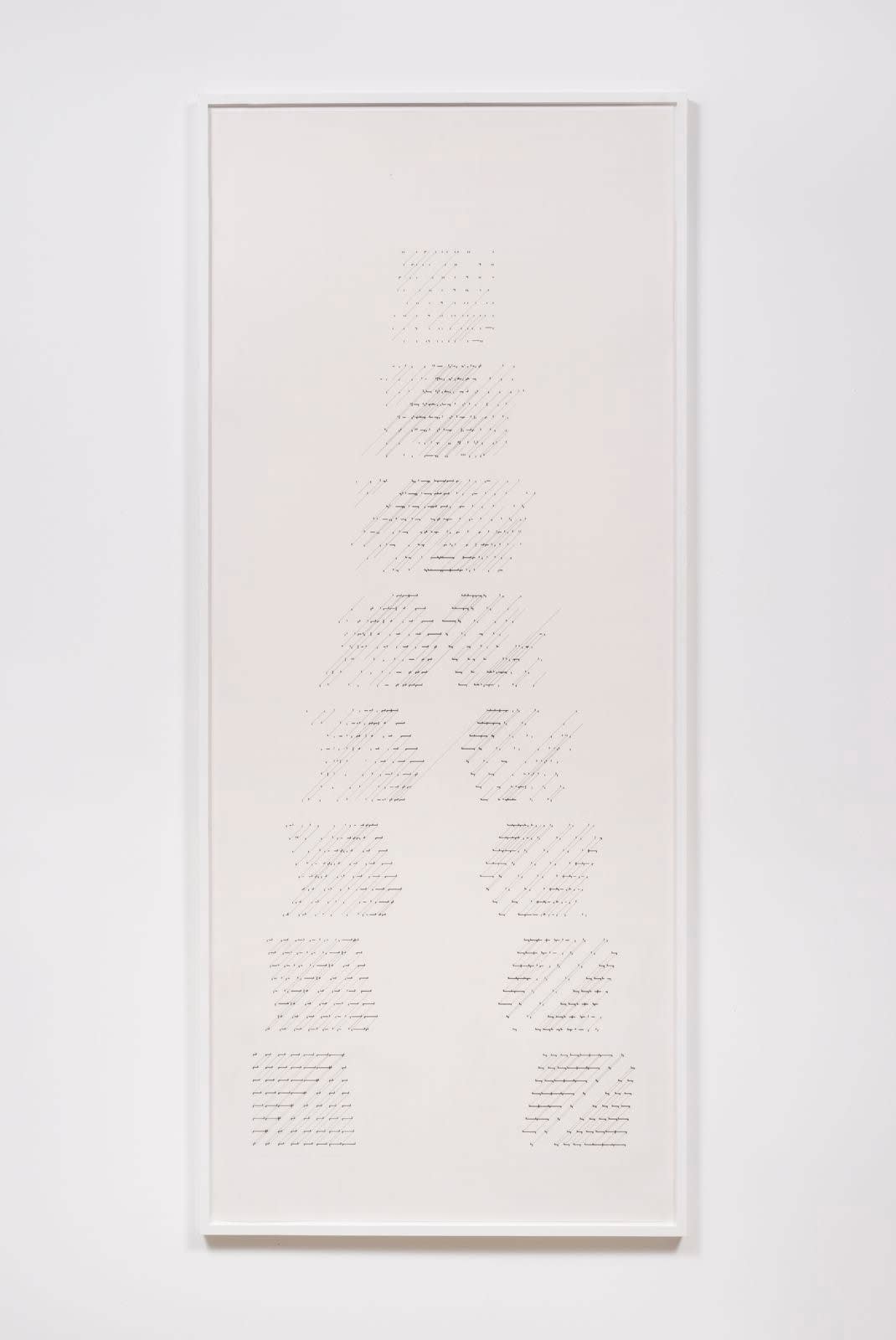Channa Horwitz, Slices Top to Bottom, 1975