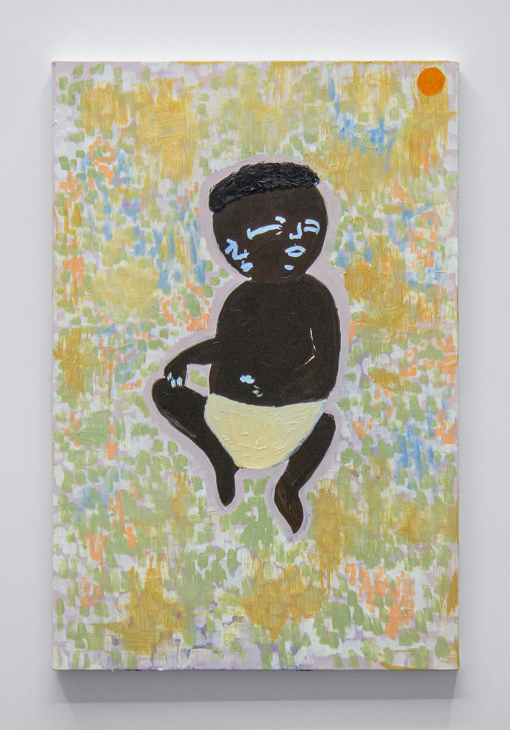 Cassi Namoda, Resting Embryo and Orange Moon, 2020