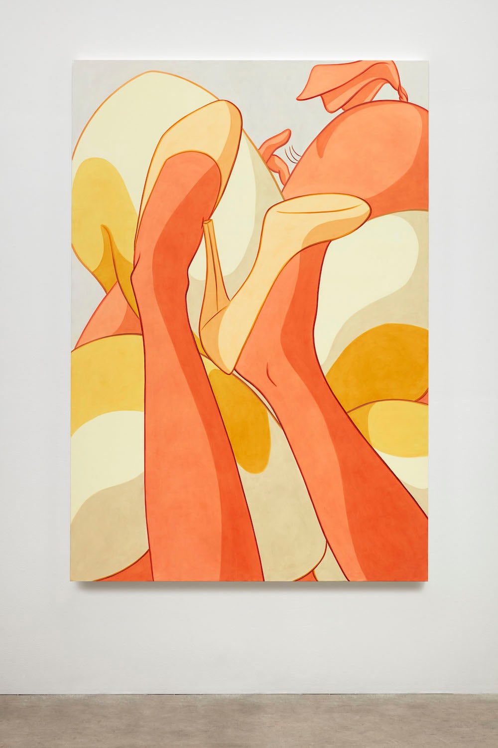 Ivy Haldeman, Colossus, Foot Touches Tip of Stiletto Heel, Finger Approaches Eyelashes, Back to Front, 2020