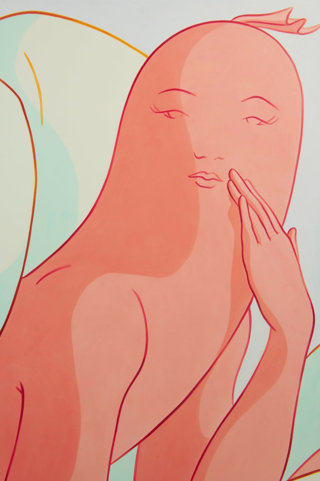 Ivy Haldeman, Two Figure, Hand to Mouth, Fingers Curl, Toes Press Against Shin, End to End, Glance Back, 2023