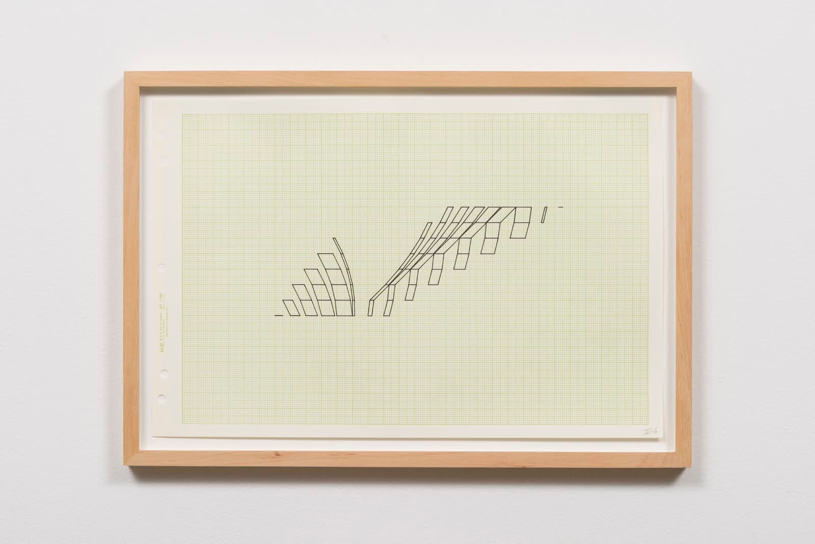 Channa Horwitz, Variation and Inversion on a Rhythm Series IV – through IV (14 drawings), 1975 / 1976