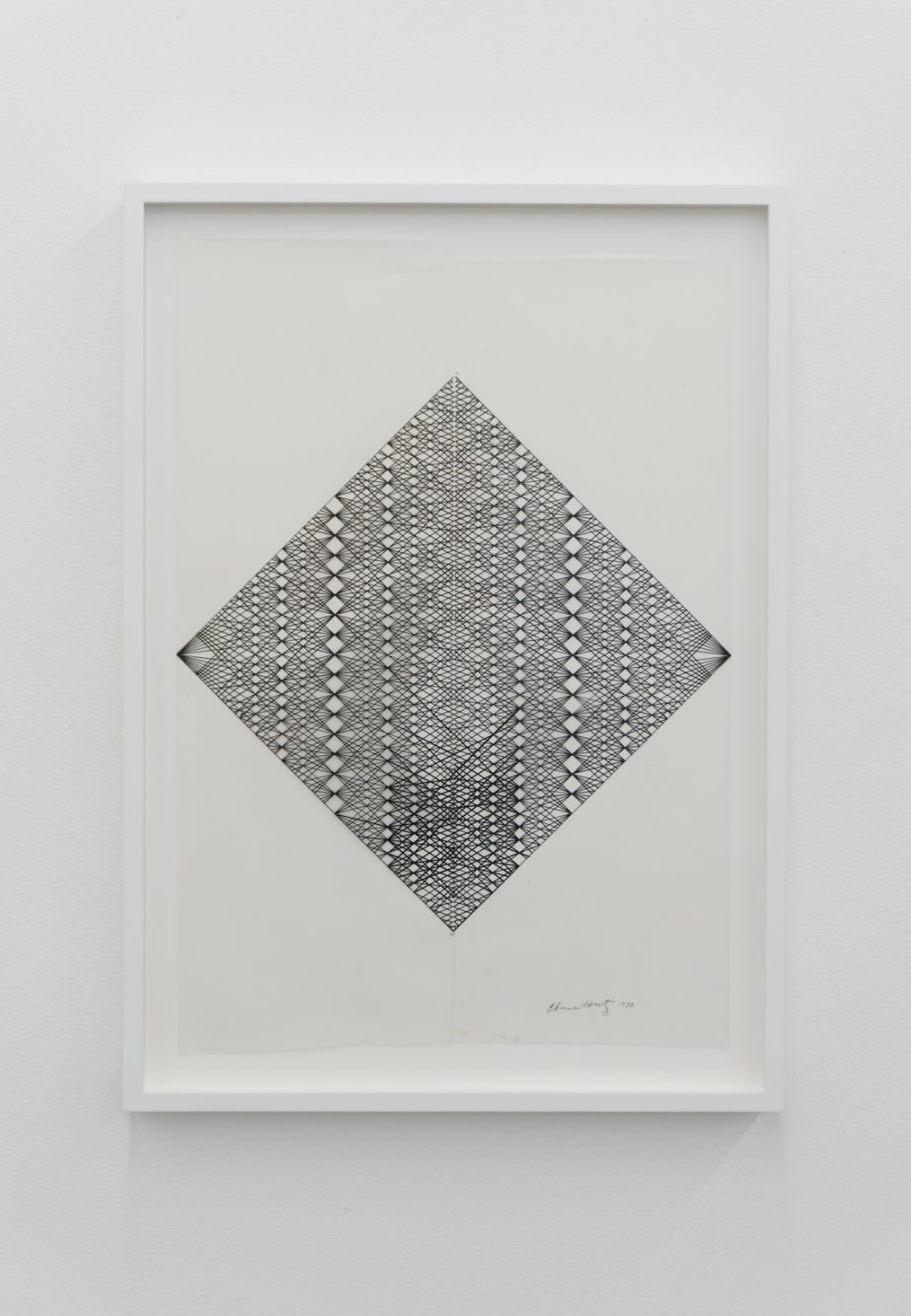 Channa Horwitz, Canon Diamond – Two Halves, 1982