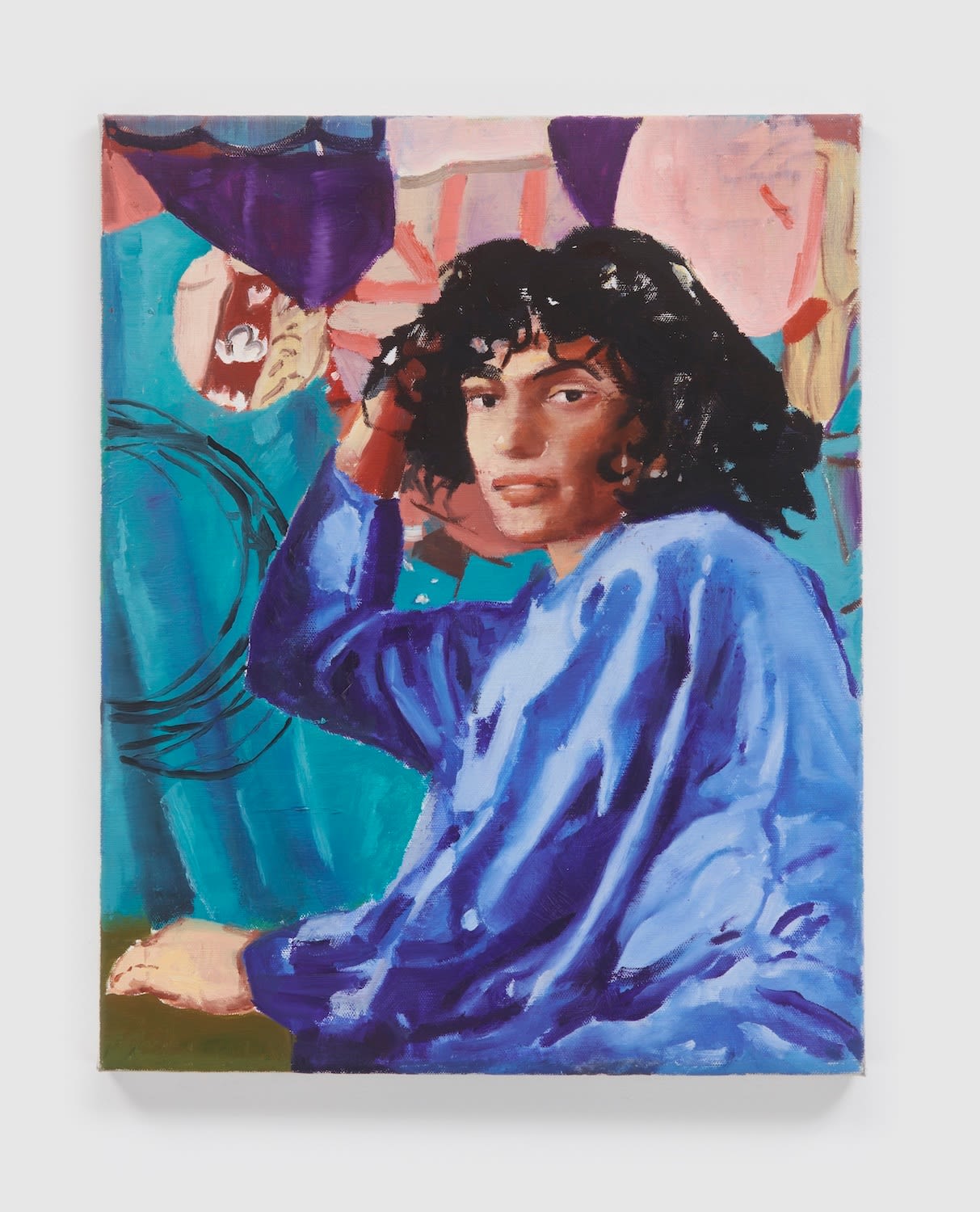 Marius Bercea, Blue Silk (Vanessa), 2022