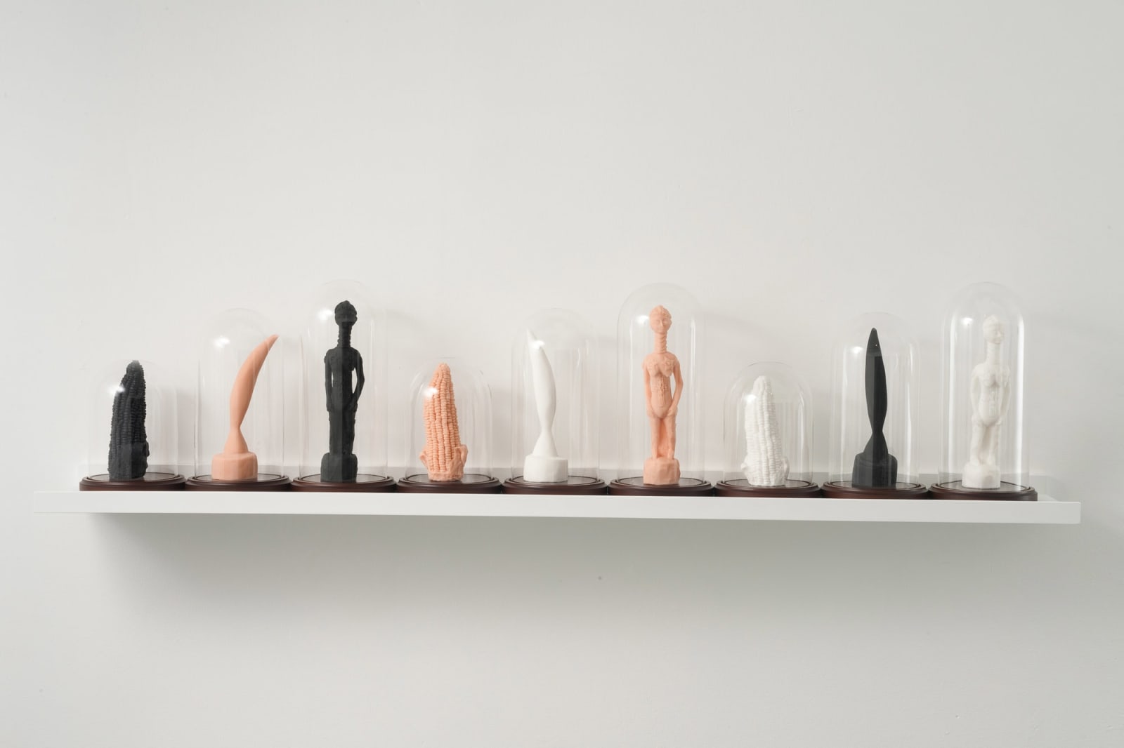 Candice Lin, Bird in space (pink, white, black), Queen Victoria (pink, white, black), Corn Hill (pink, white, black), 2012