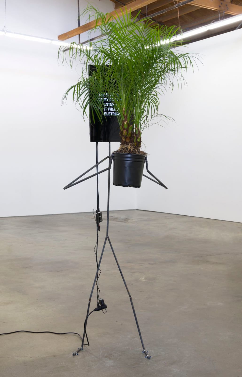 Laure Prouvost, Metal Man With Tree, 2017