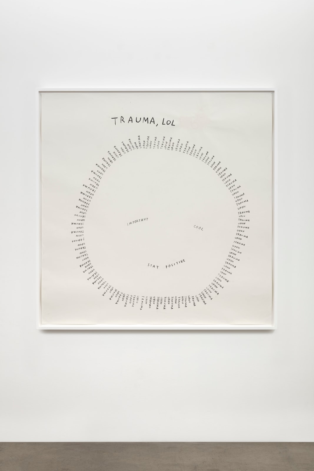 Christine Sun Kim, Trauma, LOL, 2020