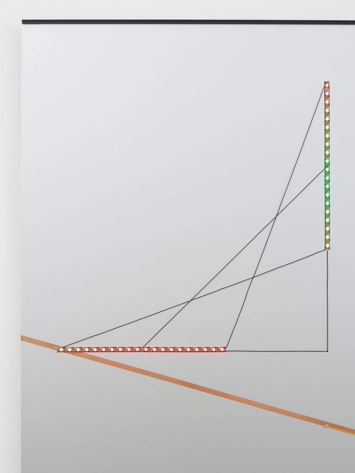 Haroon Mirza, LED Circuit Composition 18 (Self Transforming Machine v2), 2016/2018