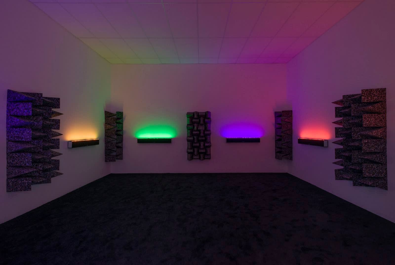 Haroon Mirza, Chamber for Horwitz: Sonakinatography Transcriptions in Surround Sound, 2015