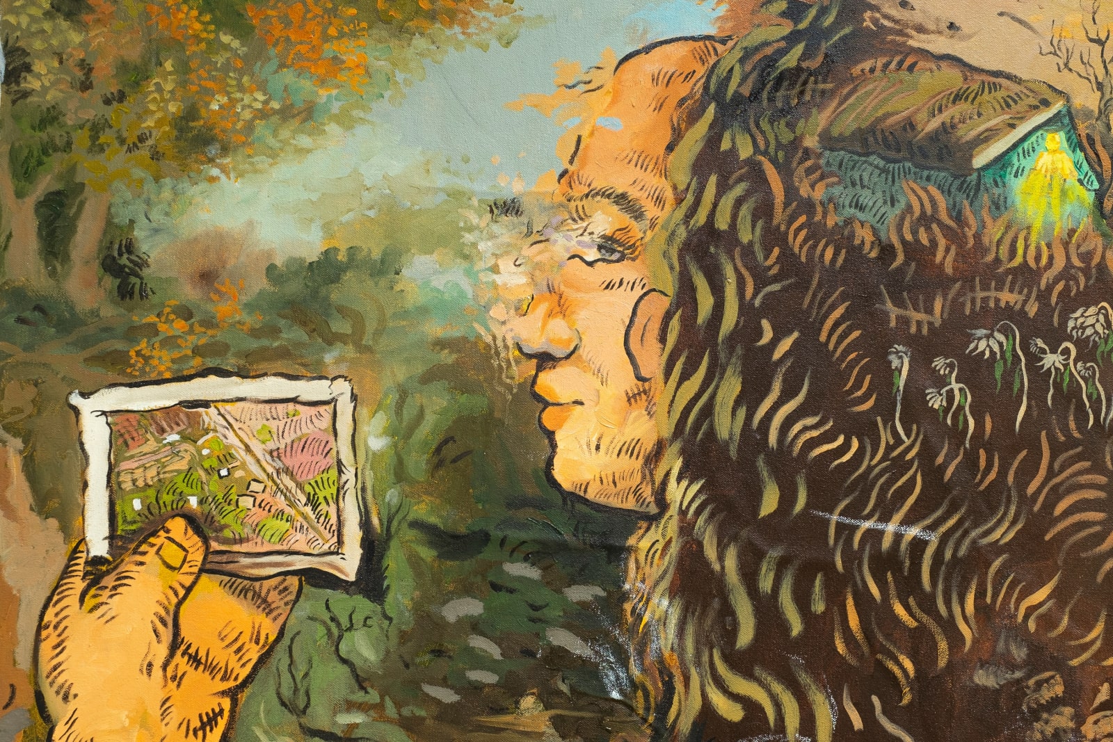 Ali Eyal, Paper, pen, map in a pocket and, 2023