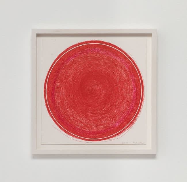 William Anastasi, Untitled (Red Circle), 2015