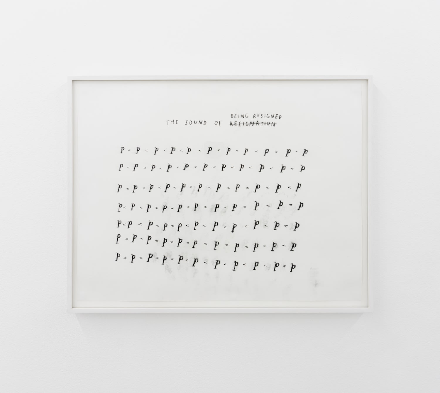 Christine Sun Kim, The Sound of Being Resigned, 2016