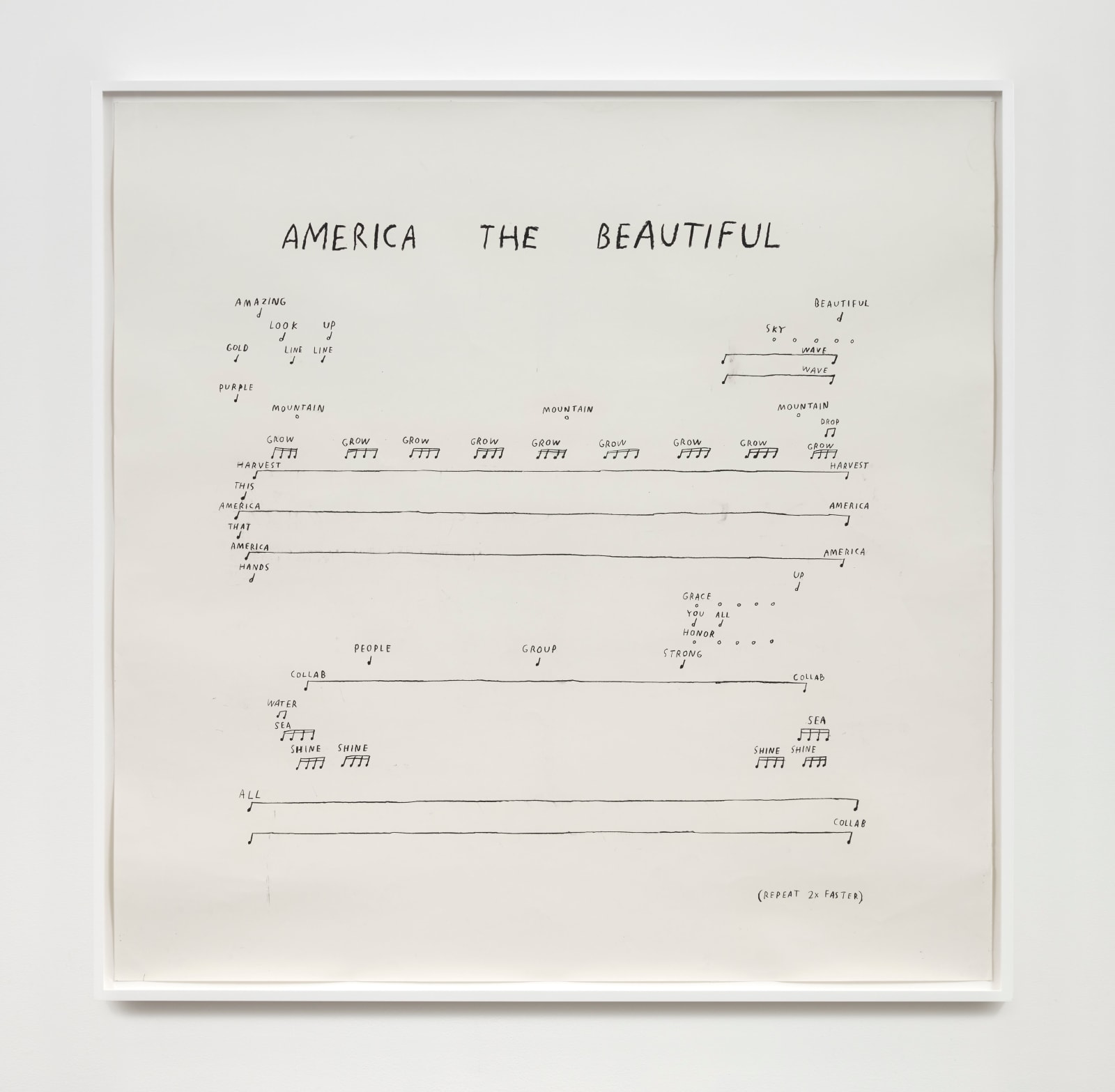 Christine Sun Kim, America the Beautiful, 2020