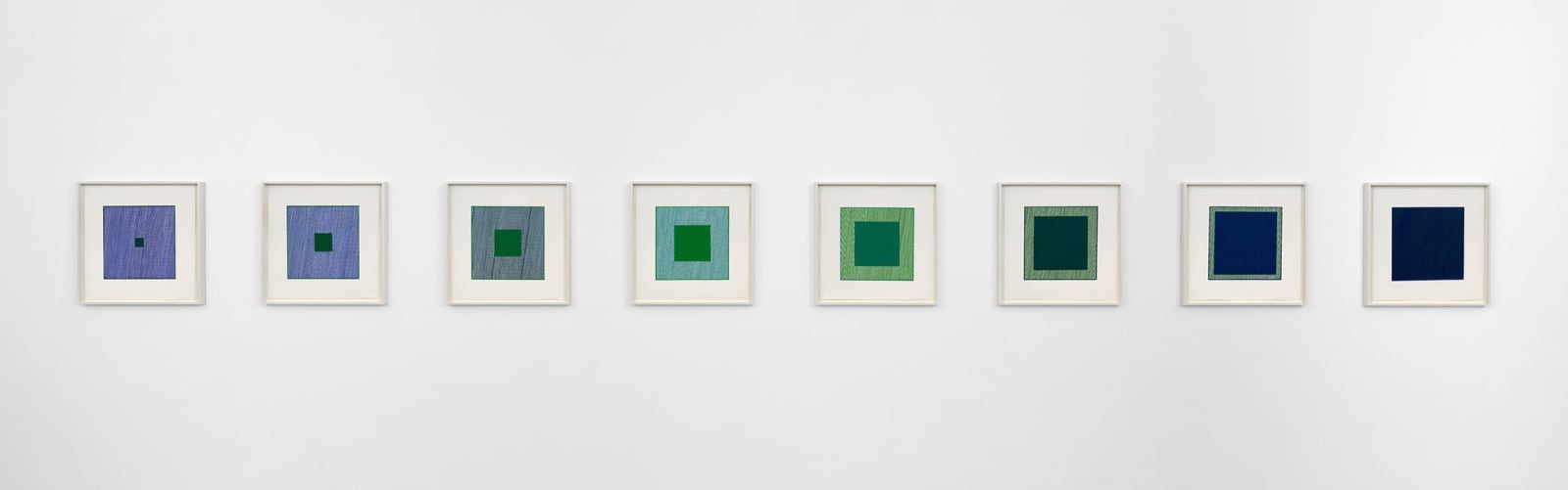 Channa Horwitz, Variance - Green Moiré Square, 2007
