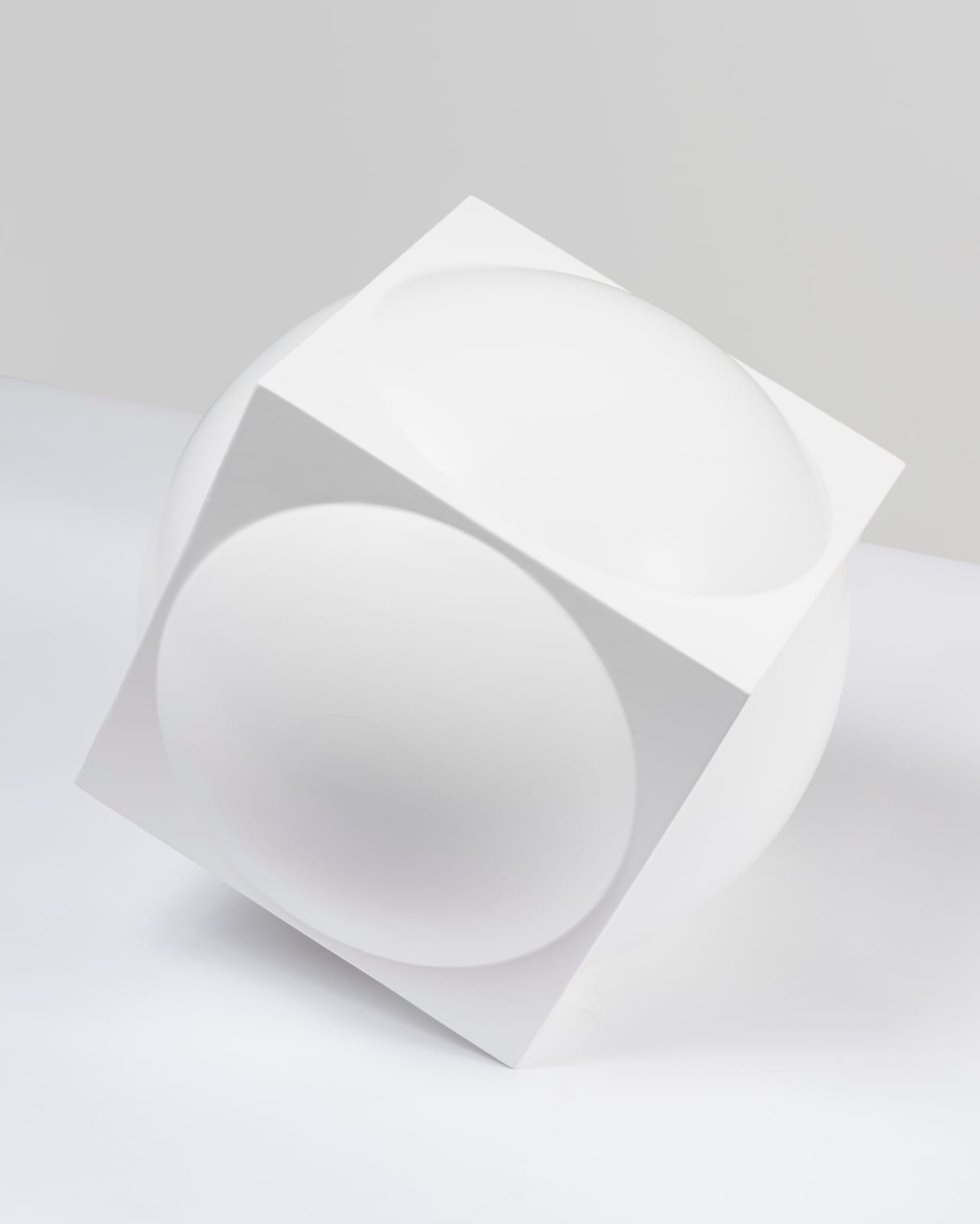 Channa Horwitz, Cube Inside the Ball (or Ball Inside the Cube), 1986