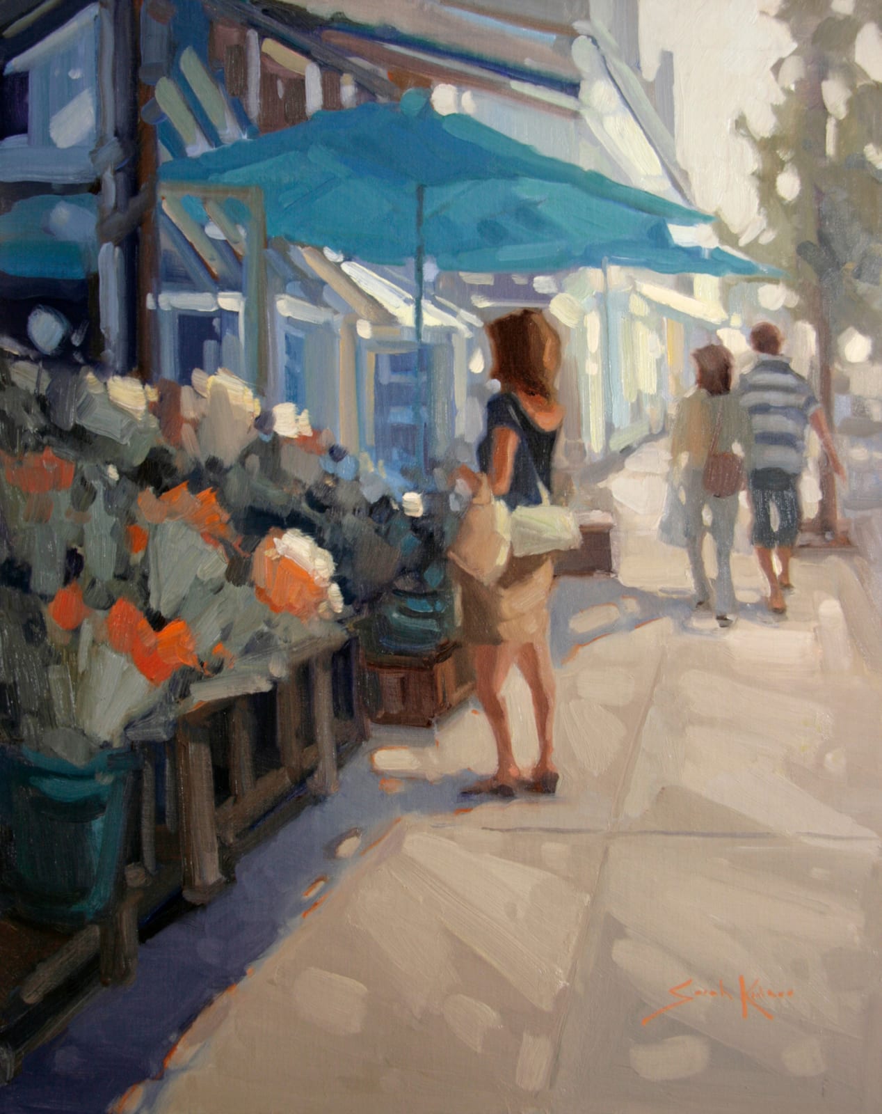 Sarah Kidner, At the Flower Shop