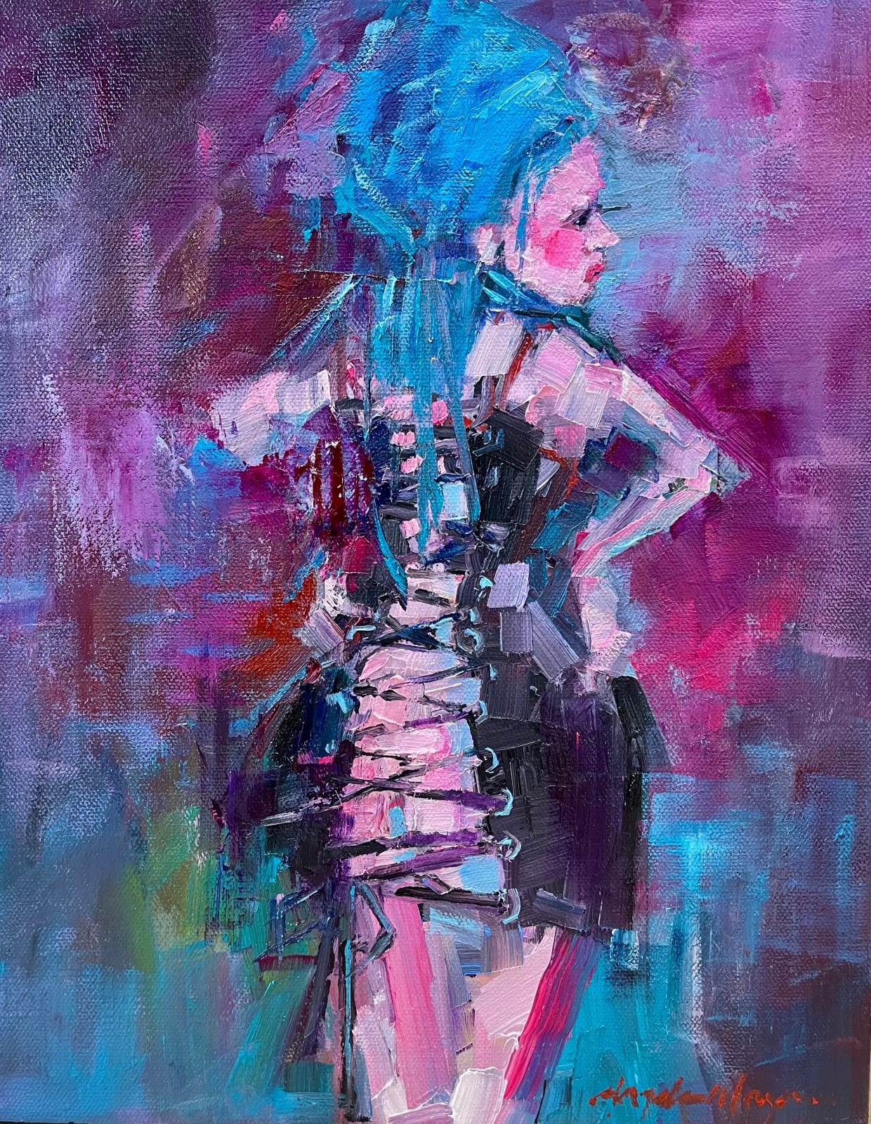 Angela Morgan, Study: gettting my good side