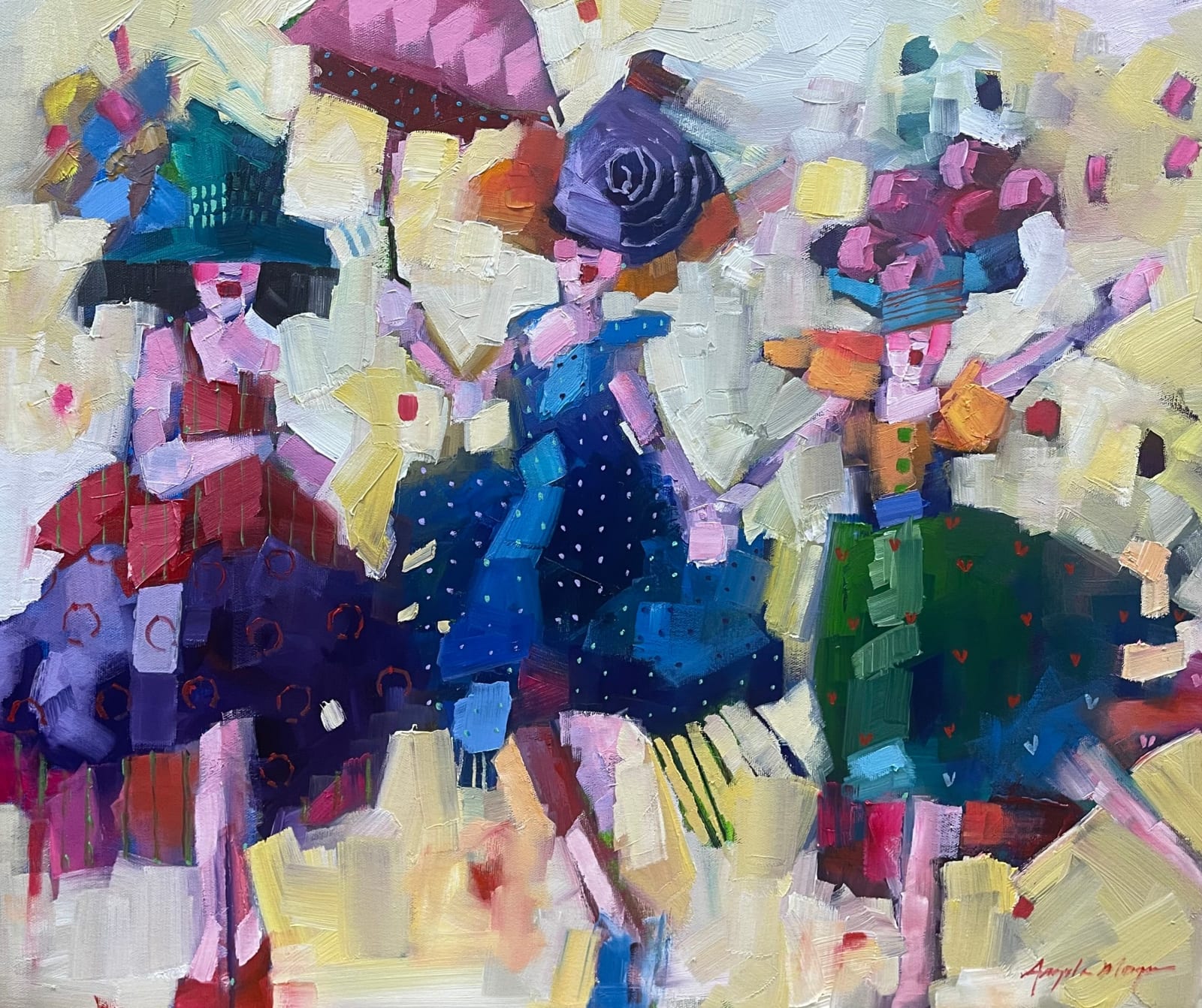 Angela Morgan, gathering the girls