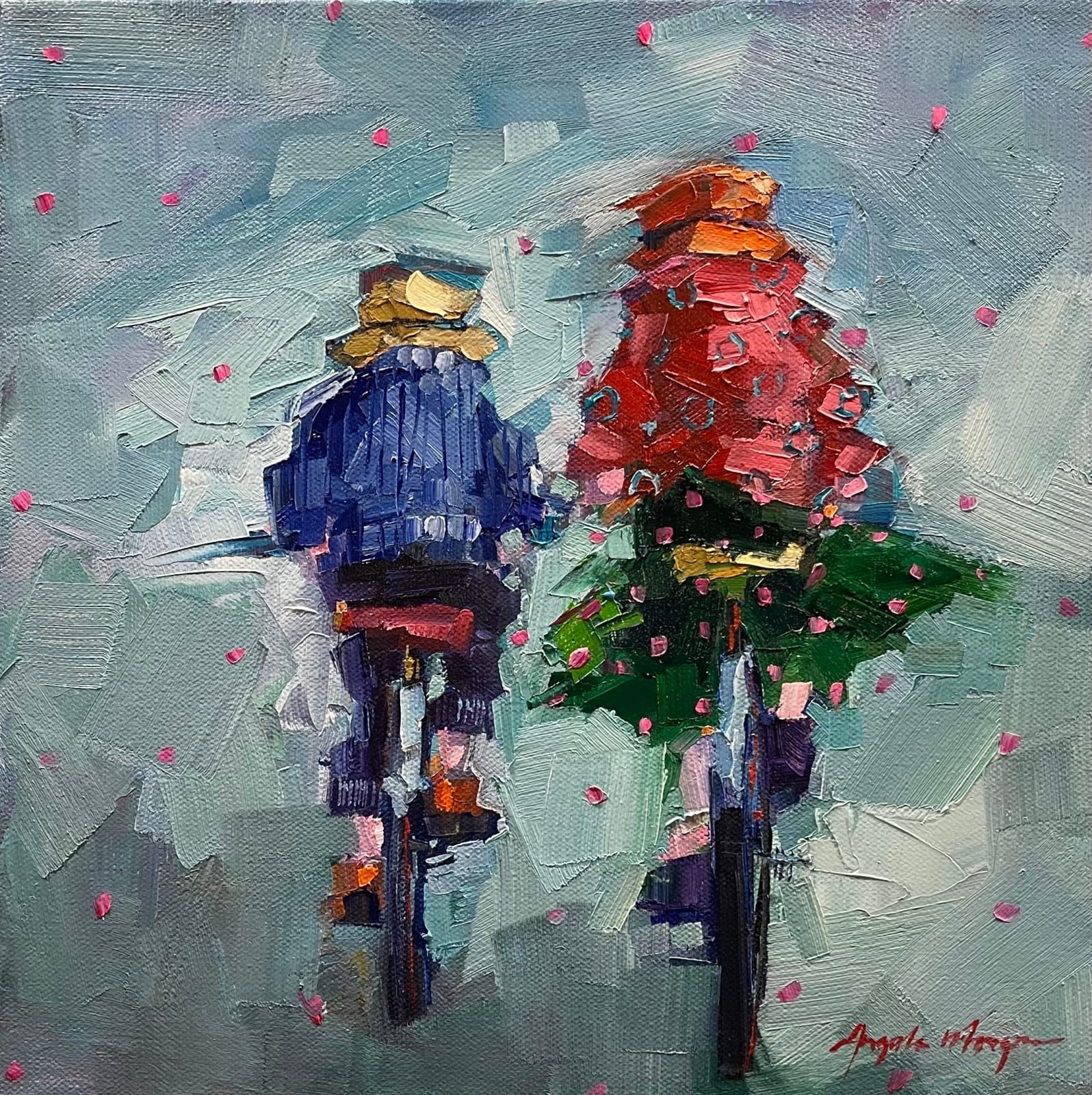 Angela Morgan, Study: practice run