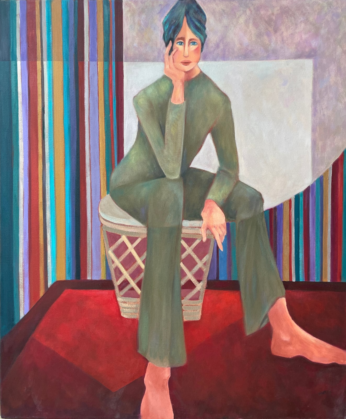 Audrey Mabee, Thinker - With Stripes