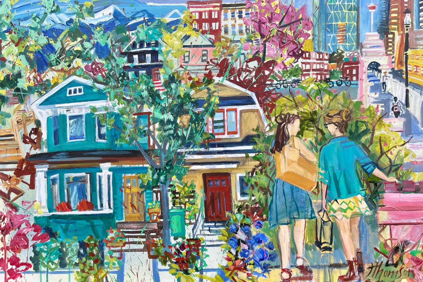 Jill Thomson, Crossing the Bridge - City Walks