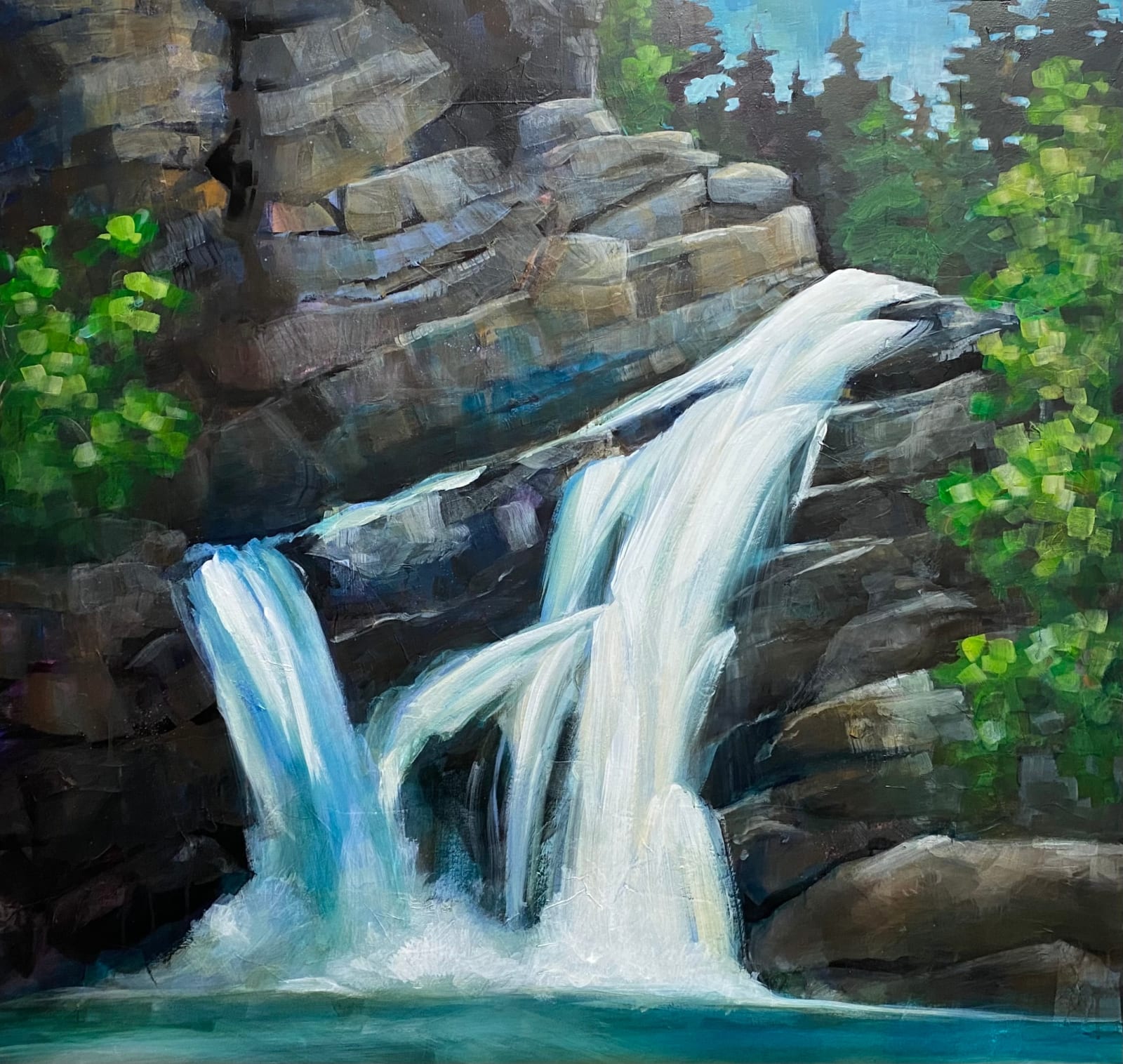 Connie Geerts, Cameron Falls - Waterton, AB