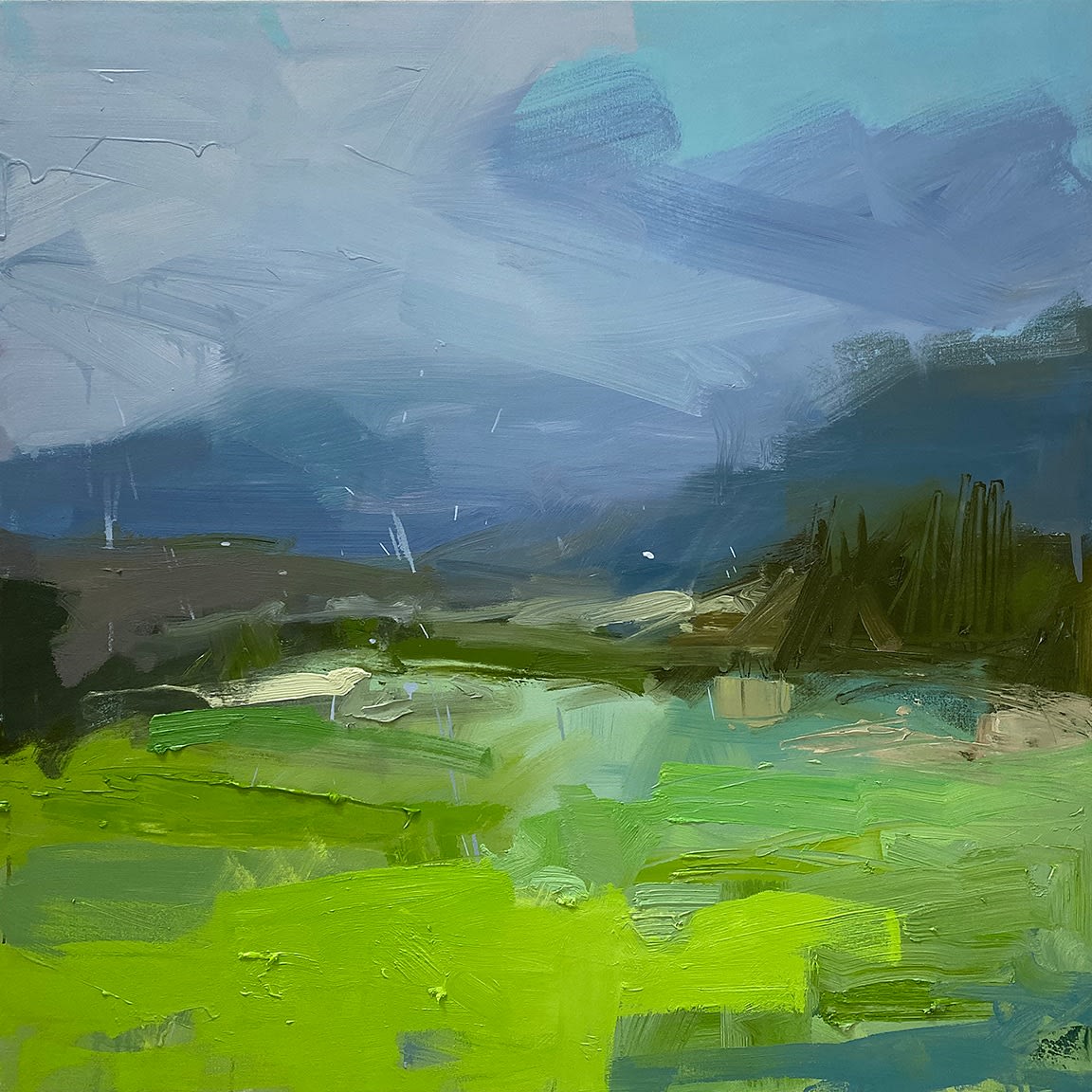 Drew Klassen, On the road to Montefrio, fog (iv)